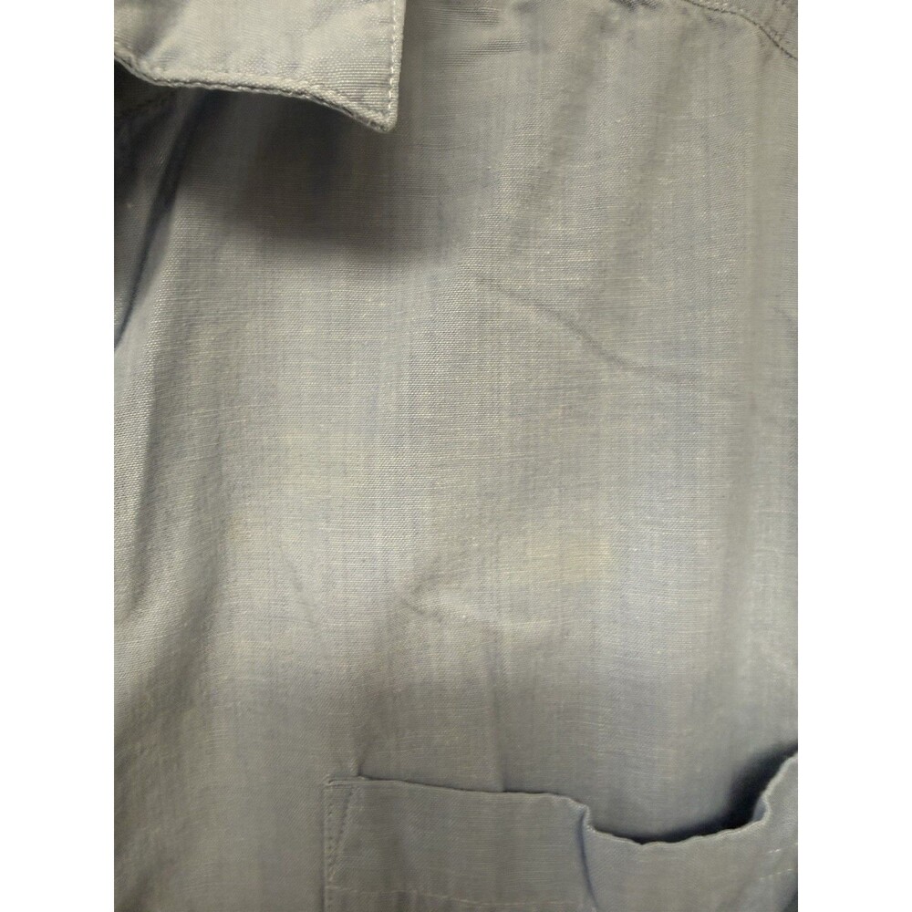Duck Embroided Button Up Long Sleeve Cotton Rustic Cabin Cottagecore Hunt Read - Picture 8 of 8